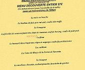 L'Hortensia menu