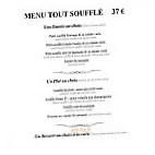Le Soufflé menu