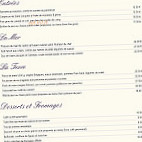 La Table du Belvedere menu