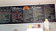 Millies Kitchen Pizzeria menu