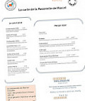 La Passerelle de Marcel menu