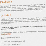 Art'sport CafÉ Carte