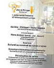 La Table De Philippe menu