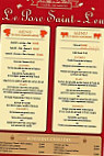 Le Porc Saint Leu Restaurant menu