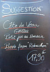 Le Paris menu