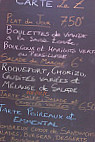 Le Prolé menu