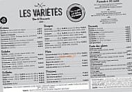 Les Varietes menu