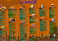 L'Oriental menu