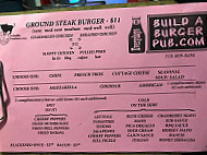 Build A Burger Pub menu