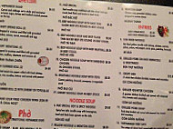 Pho 29 menu