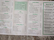 Wongs Grill menu