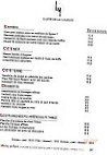 La Cabane D'oleron menu