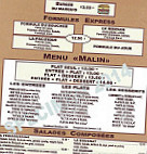 Au Petit Marquis menu