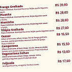 Rio Center Grill menu