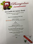 La Cadole De Sainte Paule menu