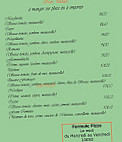 Le Cactus menu