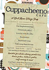 Cuppacheeno menu