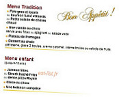 Le Sainte Catherine menu