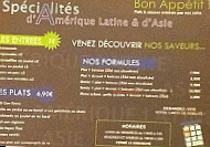 Latinasia menu