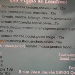 La Table De Leontine Speisekarte