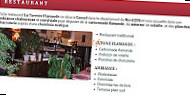 Taverne Flamande menu
