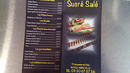 Sucre Sale menu