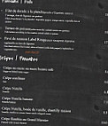 Le Paris Montparnasse menu