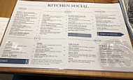 Kitchen Social menu