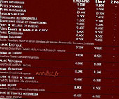 Bubu Express menu