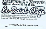 Le Saint Ange menu