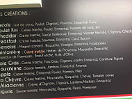 L'atelier Della Pizza menu