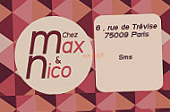 Chez Max et Nico menu
