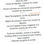 Auberge Des Tilleuls Carta