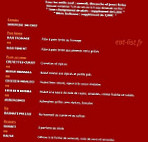 The Rajpoute menu