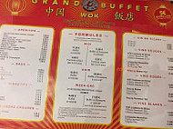 Grand Buffet menu