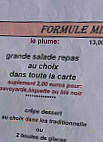 Crêperie Le Blé Noir menu