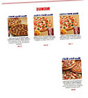 Web Pizza menu