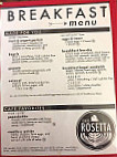 Cafe Rosetta menu