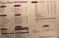 Pizza One menu