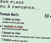 Bert's Palais De Justice menu