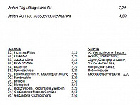 Riehler Hof menu