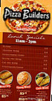 Pizza Builders menu