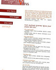 Cafe Des Arts menu