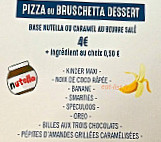 Pizz'apéro menu
