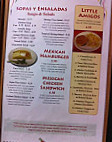 Los Cuatro Amigos menu