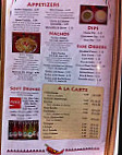 Los Cuatro Amigos menu