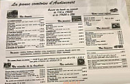 La Pause Comtoise D'audincourt menu