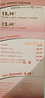 Brasserie Des Landiers menu