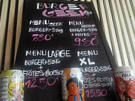 Burger Geek menu