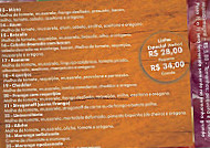 Paçoca Pizzas menu